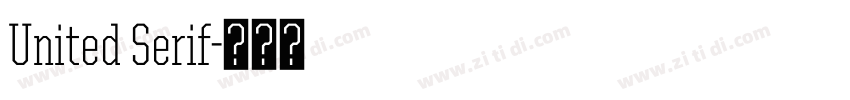 United Serif字体转换